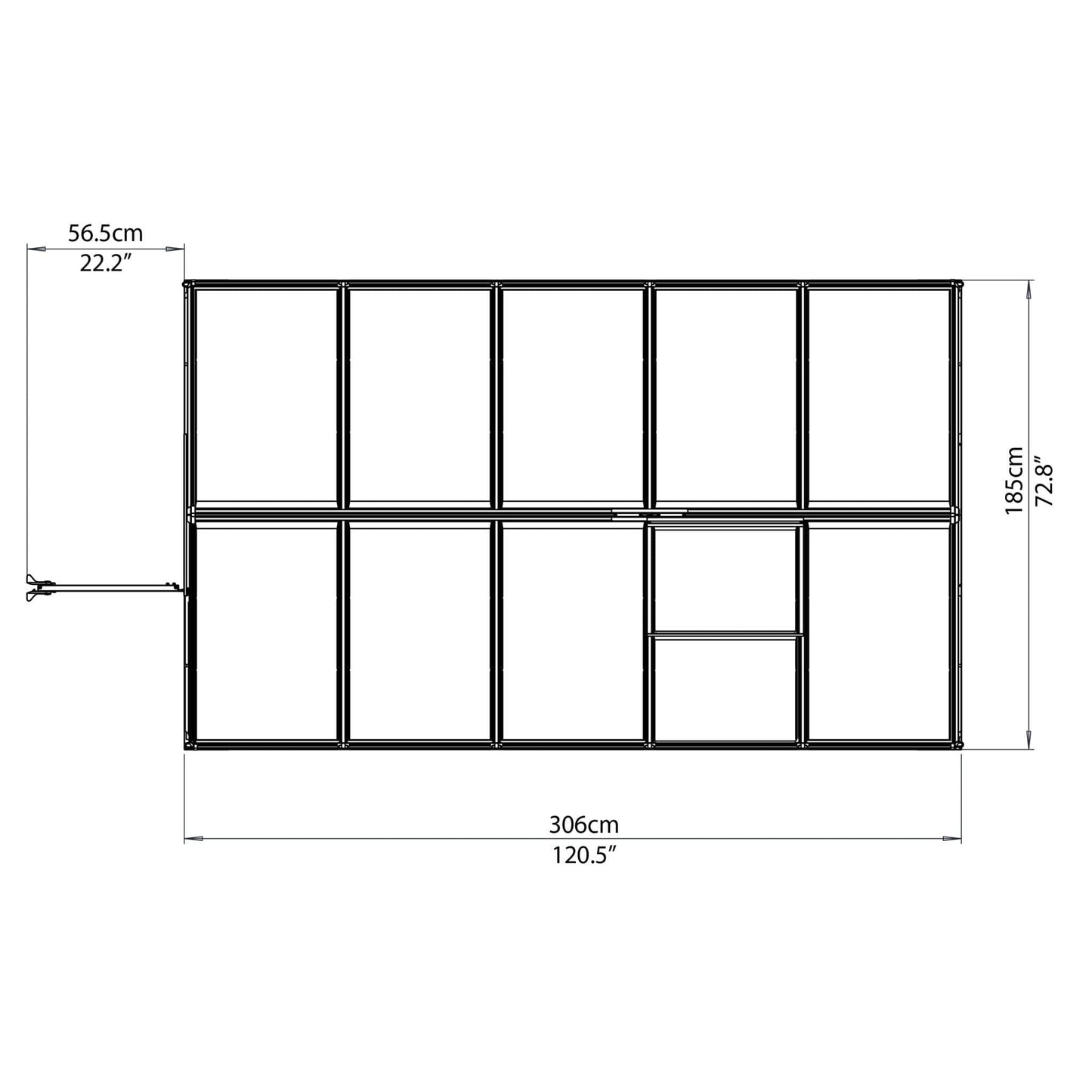 Palram - Canopia Mythos Greenhouse - mygreenhousestore.com