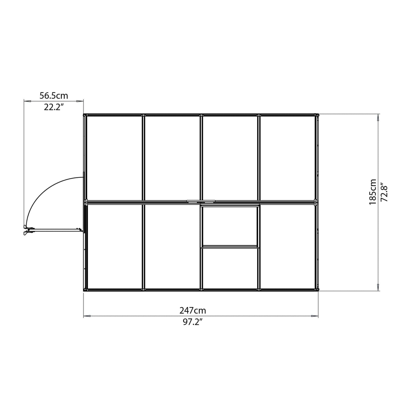 Palram - Canopia Mythos Greenhouse - mygreenhousestore.com