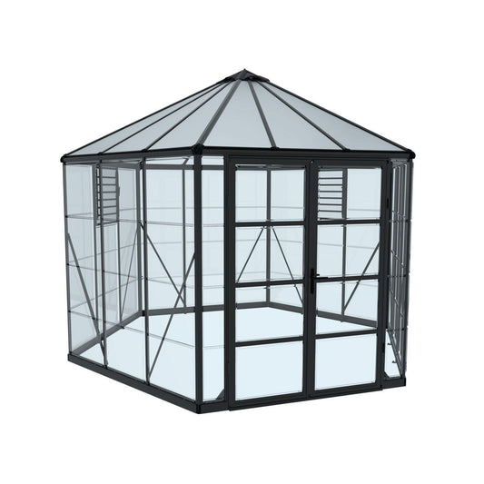 Palram - Canopia Greenhouse Kit Palram - Canopia | Oasis Hex 12' Greenhouse HG6005