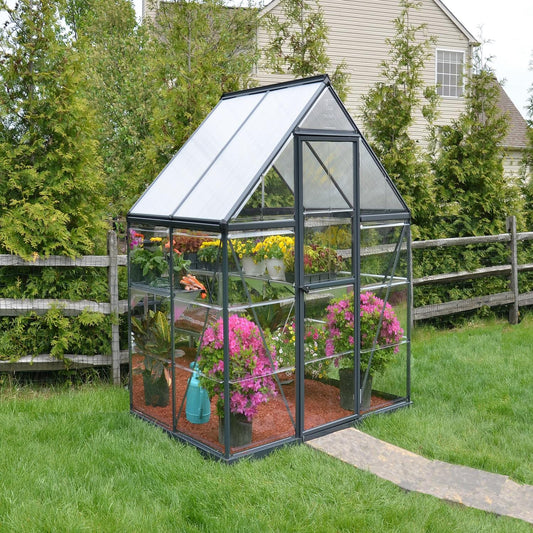 Palram - Canopia Greenhouses Palram - Canopia | Hybrid Greenhouse 6x4 Ft - Gray HG5504Y
