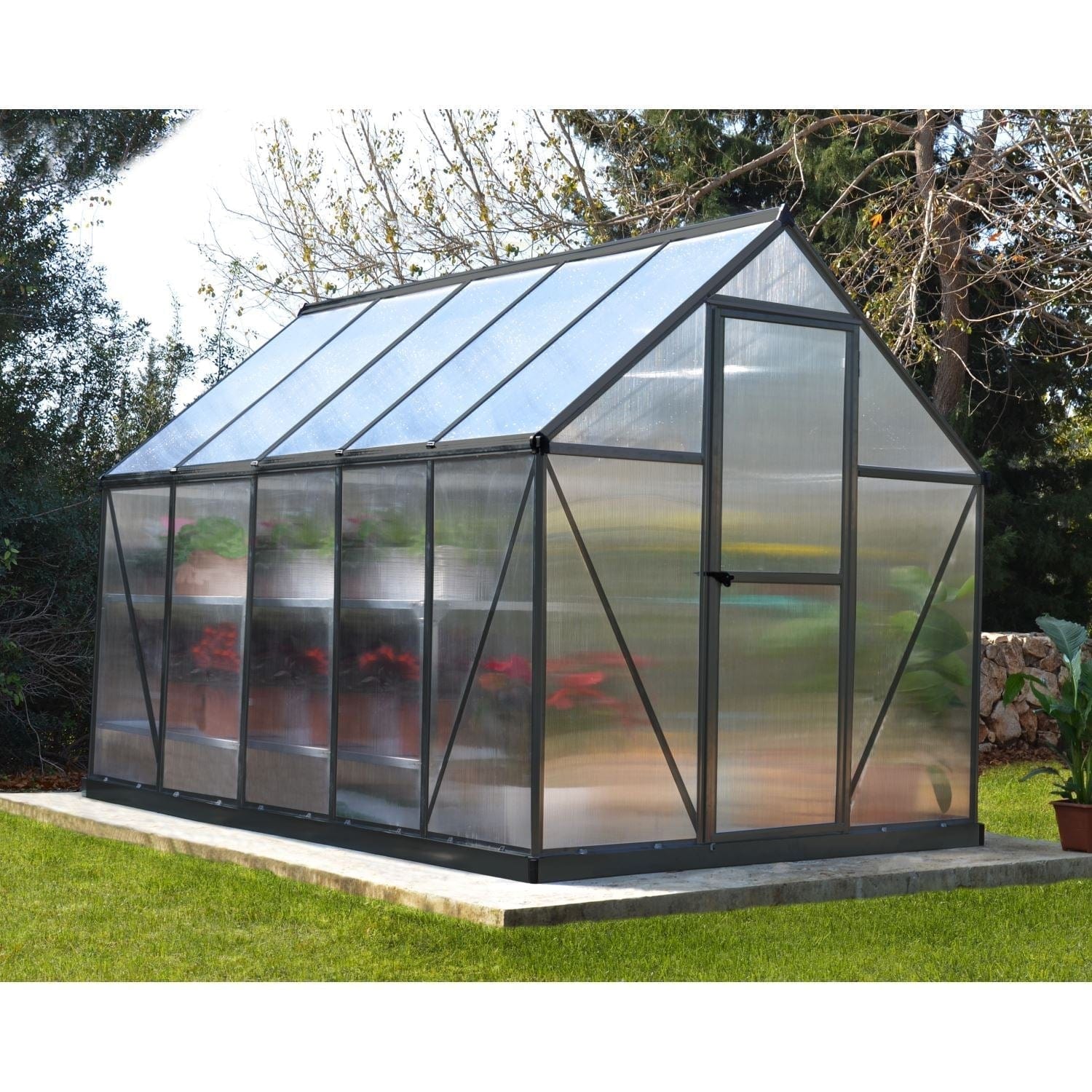 Palram - Canopia Greenhouses Palram - Canopia | Mythos Greenhouse 6x10 Ft - Gray HG5010Y