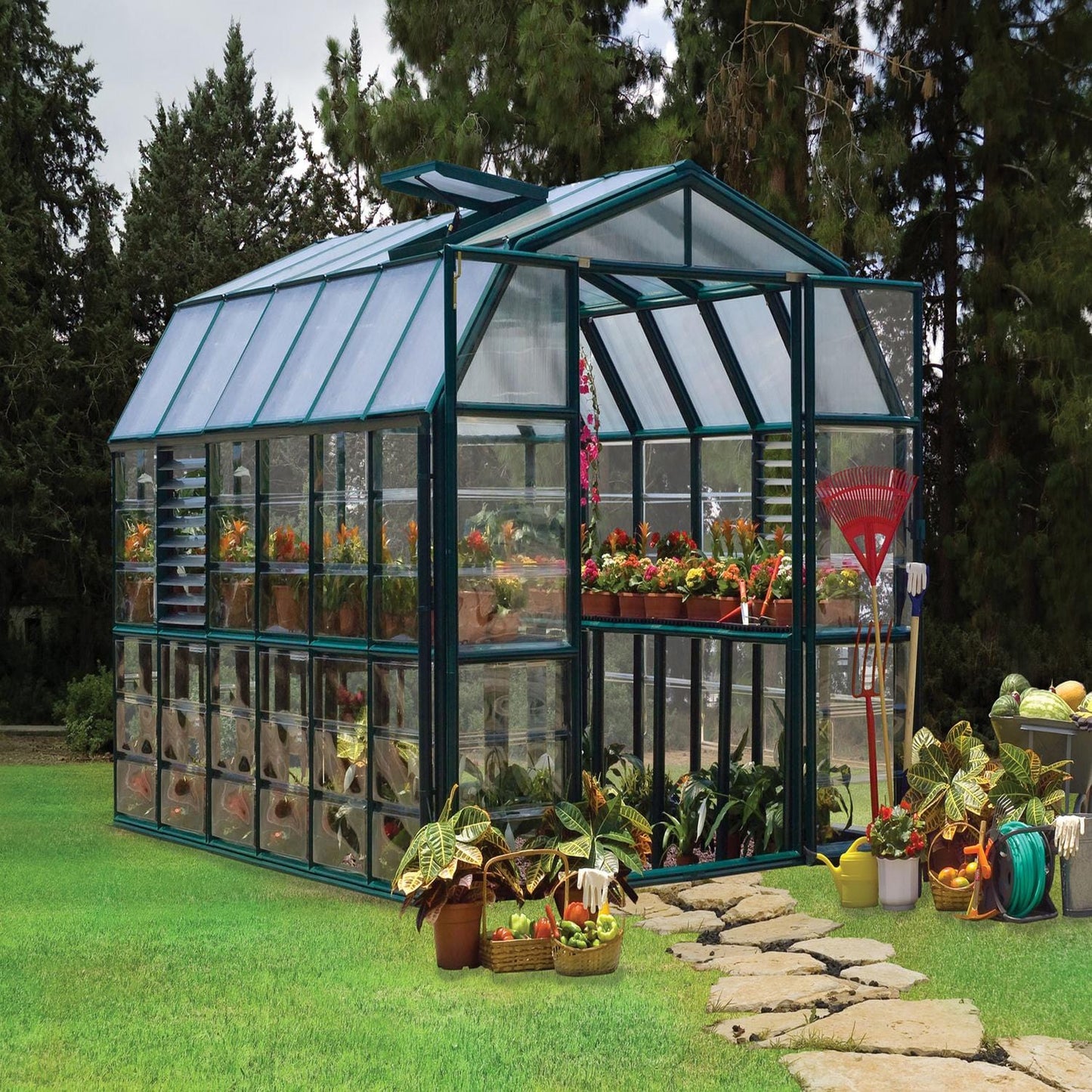 Palram - Canopia Greenhouses Palram - Canopia | Prestige 8x12 ft Clear Greenhouse Package HG7312C