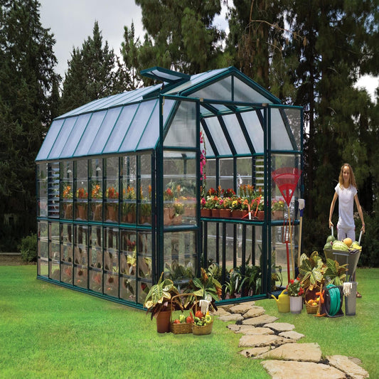 Palram - Canopia Greenhouses Palram - Canopia | Prestige 8x16 ft Clear Greenhouse Package HG7316C