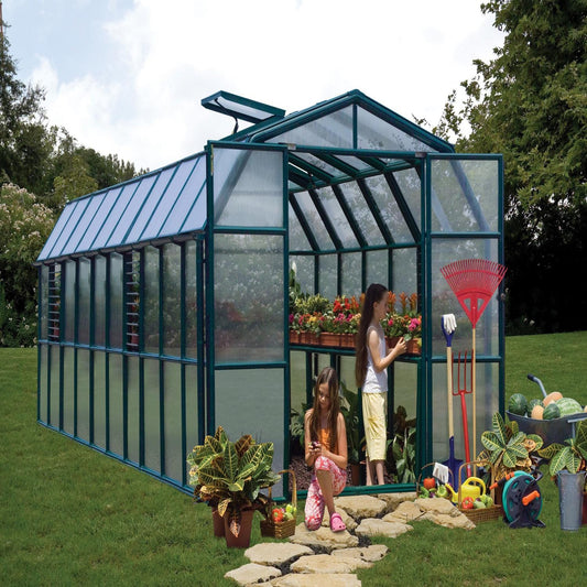 Palram - Canopia Greenhouses Palram - Canopia | Prestige 8x20 ft Twin Wall Greenhouse Package HG7320