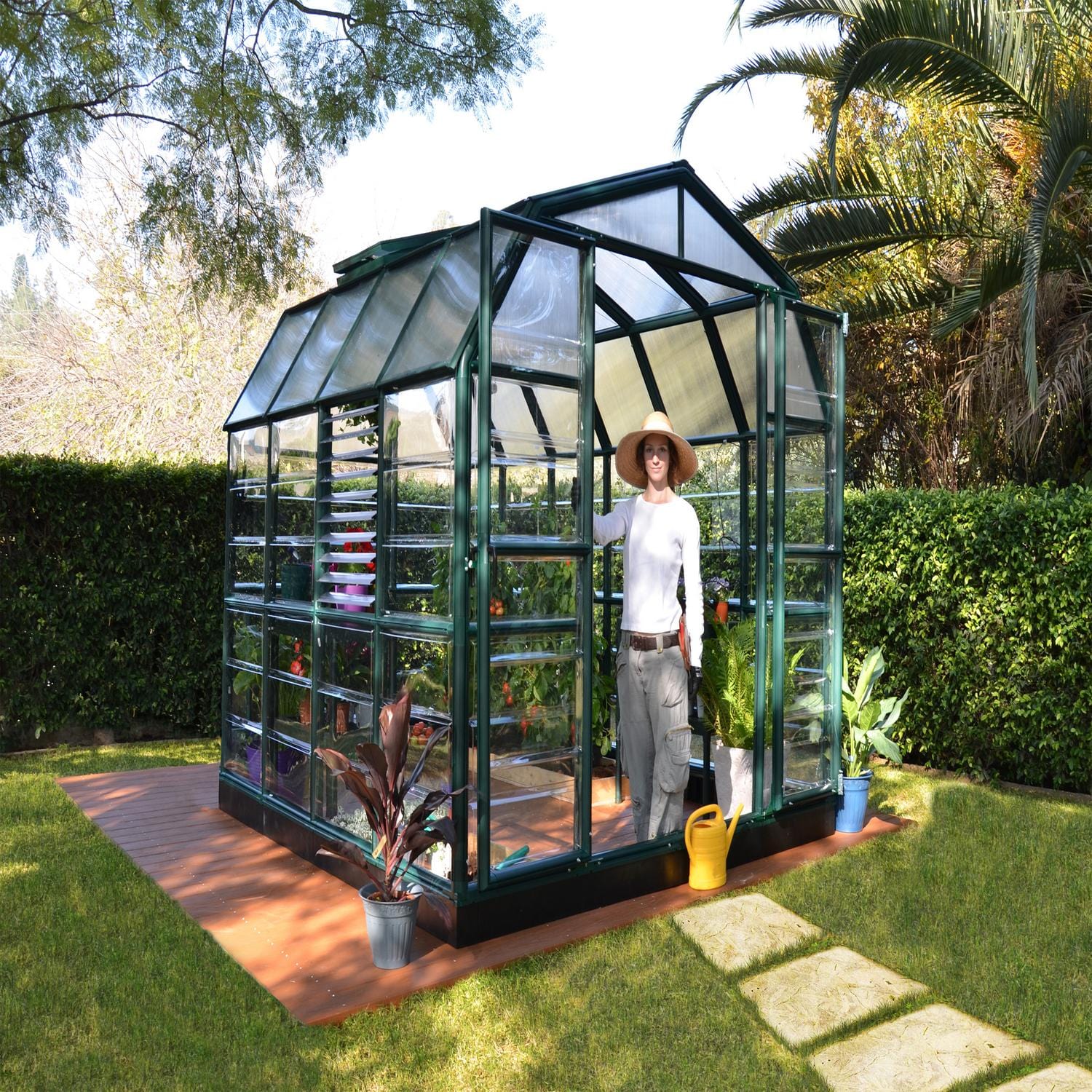 Palram - Canopia Greenhouses Palram - Canopia | Prestige 8x8 ft Clear Greenhouse Package HG7308C