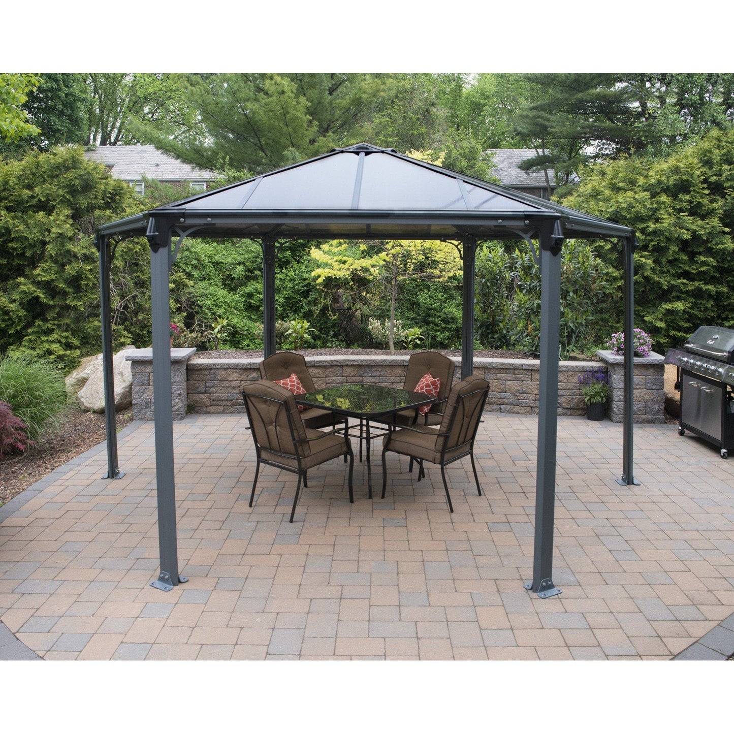 Palram - Canopia Monaco Hexagon Garden Gazebo - mygreenhousestore.com