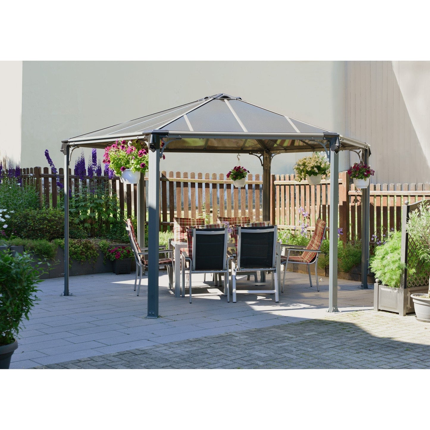 Palram - Canopia Monaco Hexagon Garden Gazebo - mygreenhousestore.com