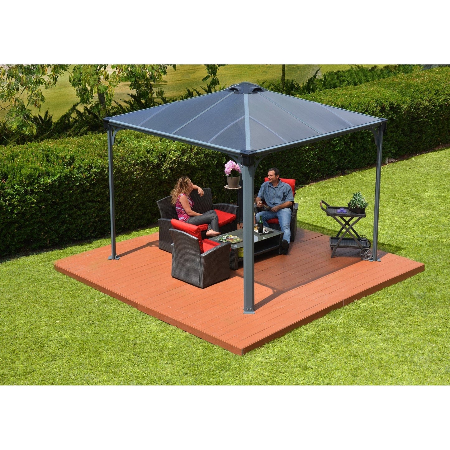 Palram - Canopia Palermo 3000 10' x 10' Gazebo - mygreenhousestore.com