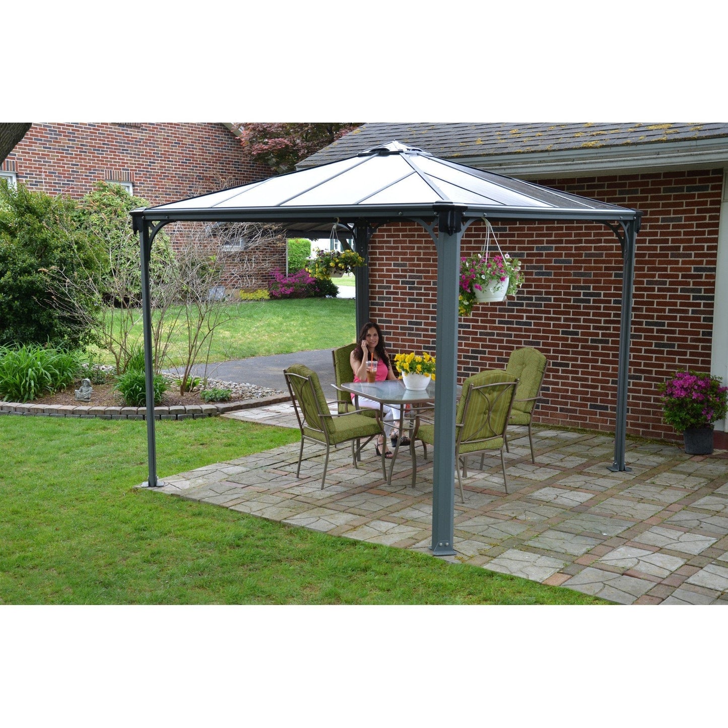 Palram - Canopia Palermo 3000 10' x 10' Gazebo - mygreenhousestore.com