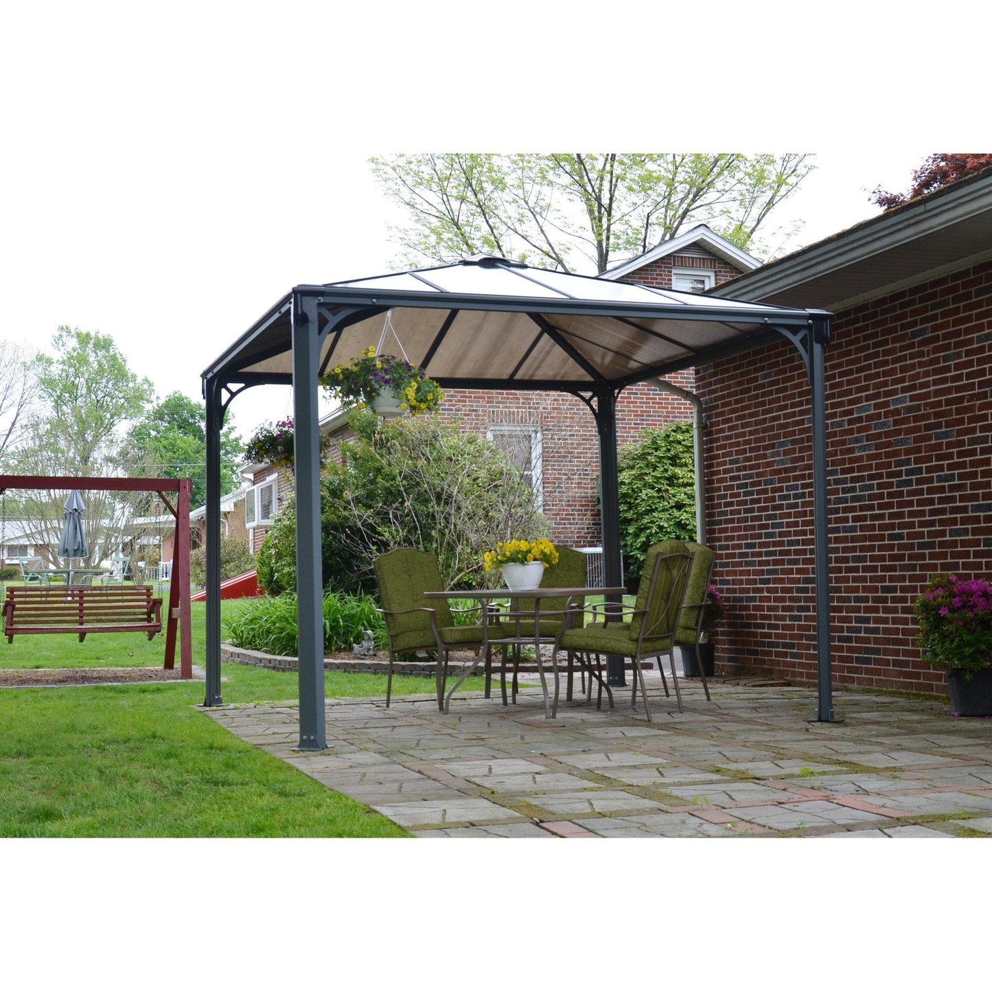 Palram - Canopia Palermo 3000 10' x 10' Gazebo - mygreenhousestore.com