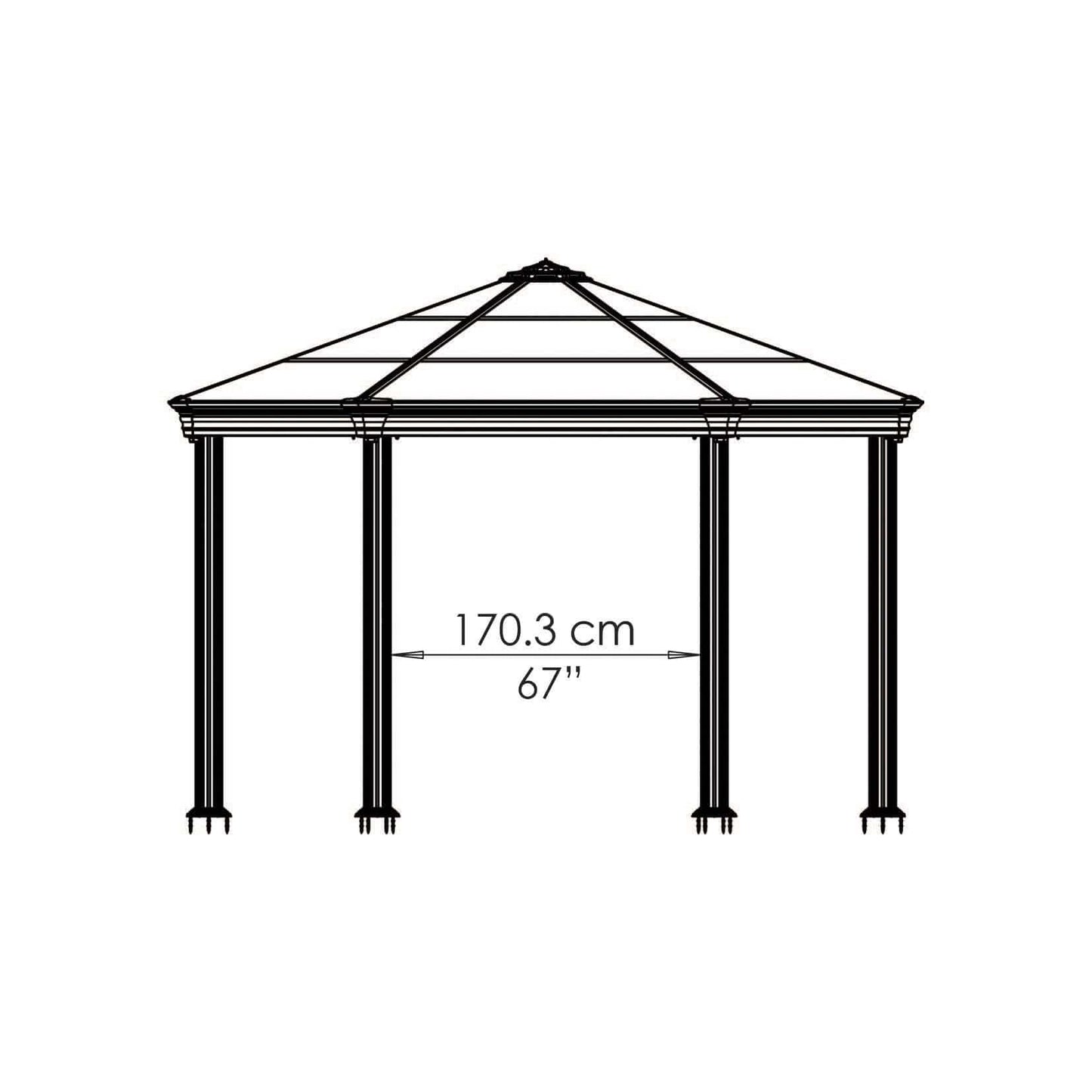 Palram - Canopia Roma Garden Gazebo - mygreenhousestore.com