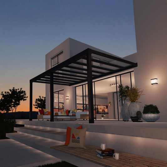 Palram - Canopia Patio Cover Palram - Canopia | Stockholm 11x22 ft Patio Cover - Gray/Clear HG9461