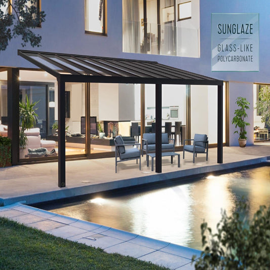Palram - Canopia Patio Cover Palram - Canopia | Stockholm 11x24 ft Patio Cover - Gray/Clear HG9463