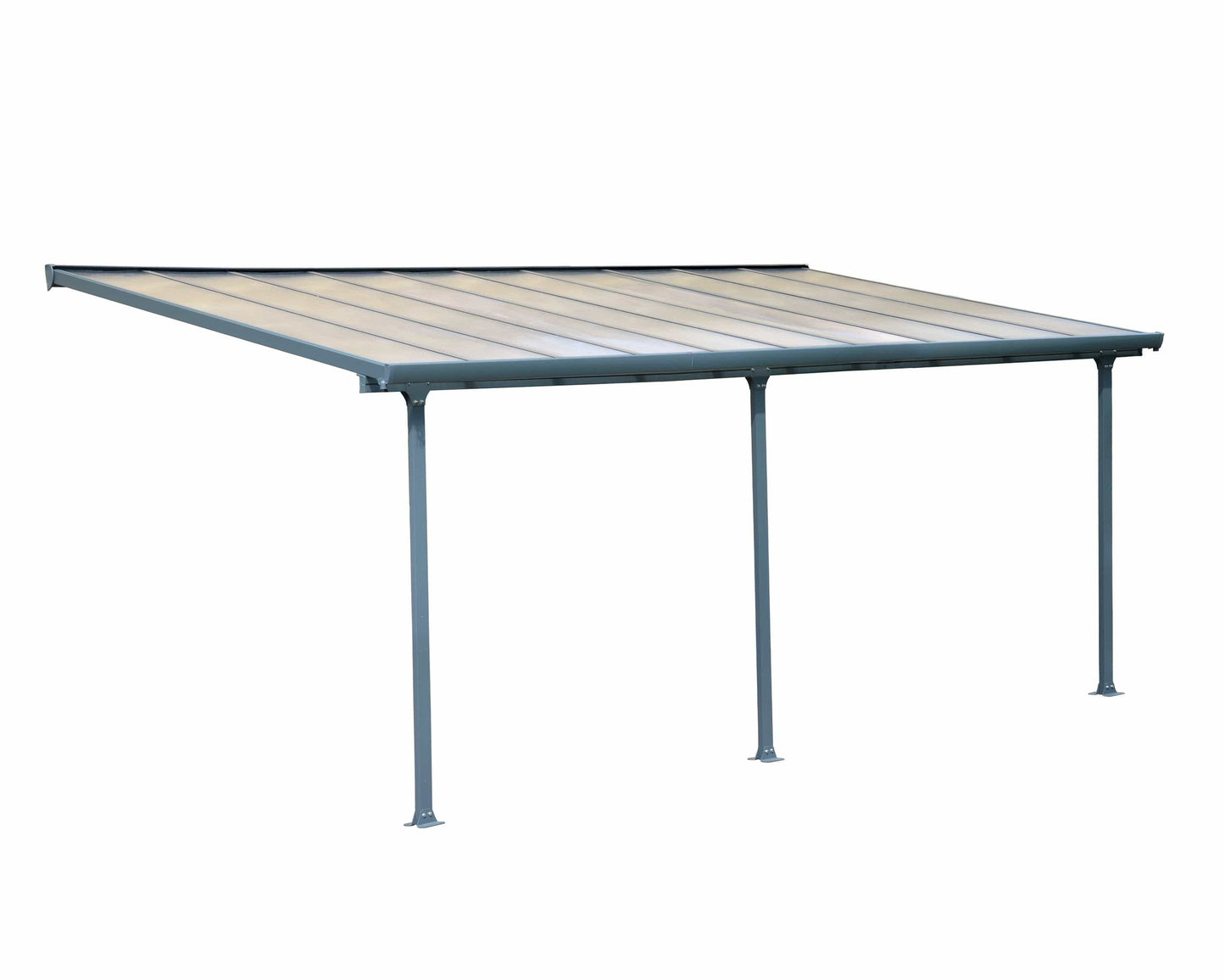 Palram - Canopia Feria Patio Cover - Gray Clear - mygreenhousestore.com