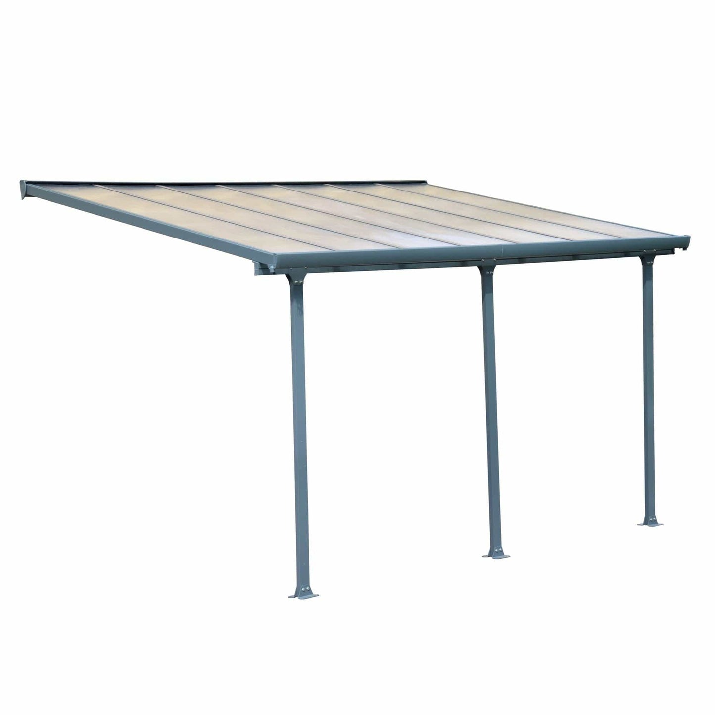 Palram - Canopia Feria Patio Cover - Gray Clear - mygreenhousestore.com