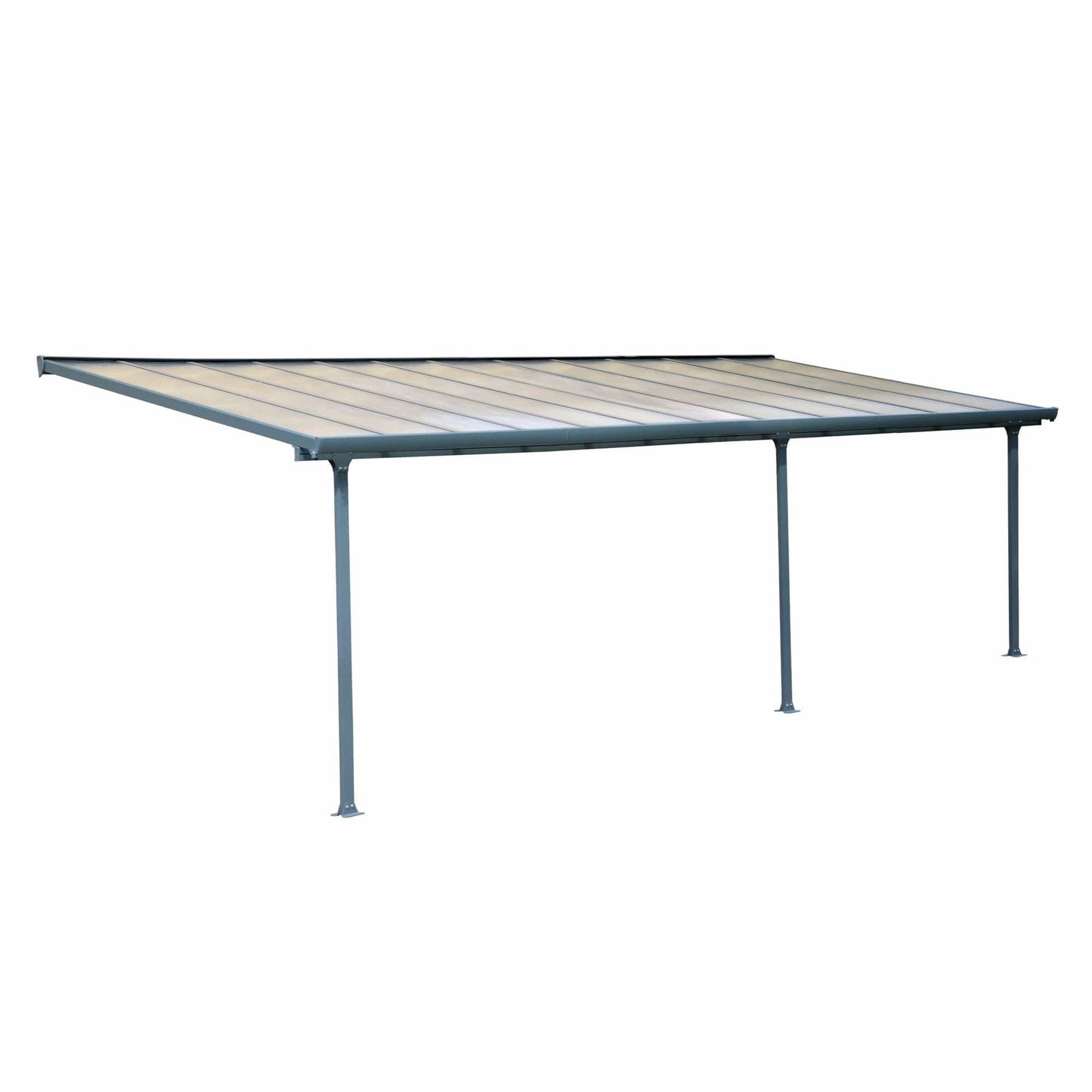 Palram - Canopia Feria Patio Cover - Gray Clear - mygreenhousestore.com