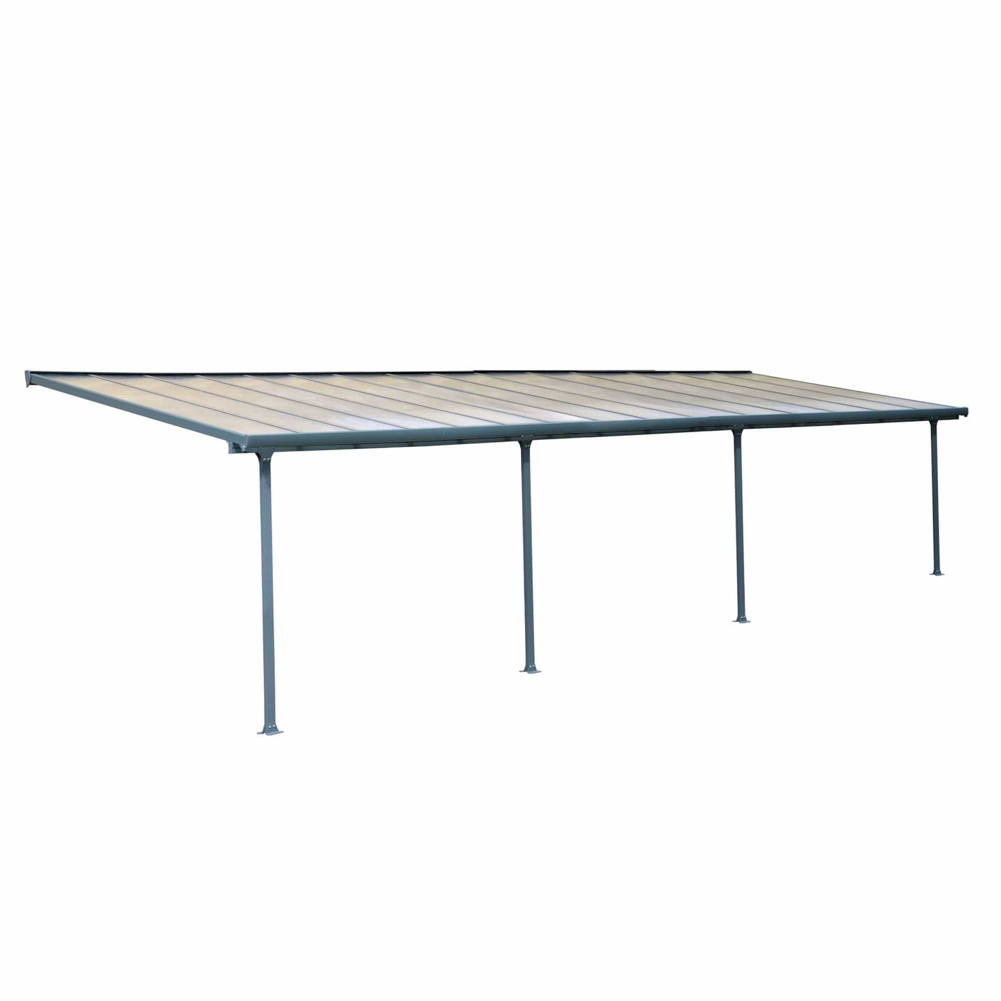 Palram - Canopia Feria Patio Cover - Gray Clear - mygreenhousestore.com