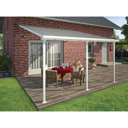 Palram - Canopia Feria Patio Cover - White Clear - mygreenhousestore.com