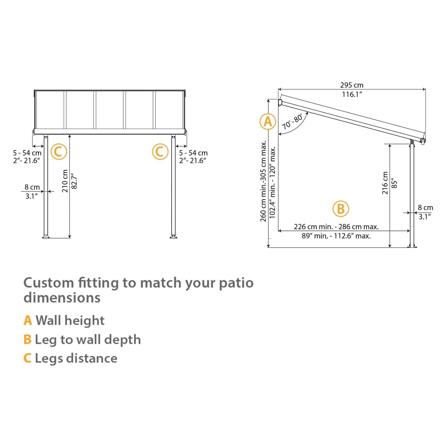 Palram - Canopia Olympia Patio Cover - Gray - mygreenhousestore.com