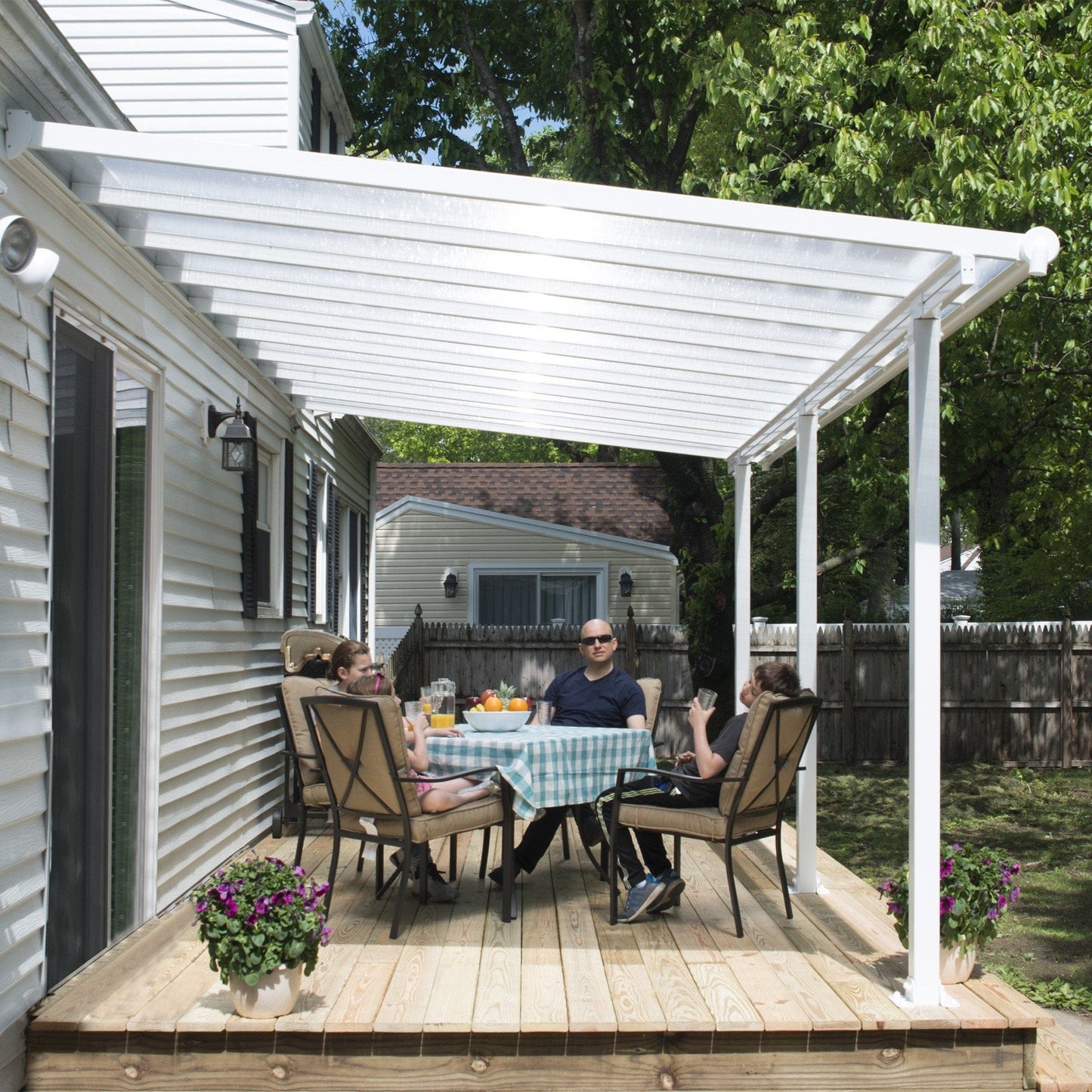 Palram - Canopia Olympia Patio Cover - White - mygreenhousestore.com