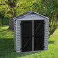 Palram - Canopia SkyLight Storage Shed - 6' Wide - Gray - mygreenhousestore.com