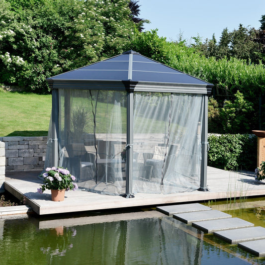 Palram - Canopia Roma Gazebo Netting set - 6 Piece - mygreenhousestore.com