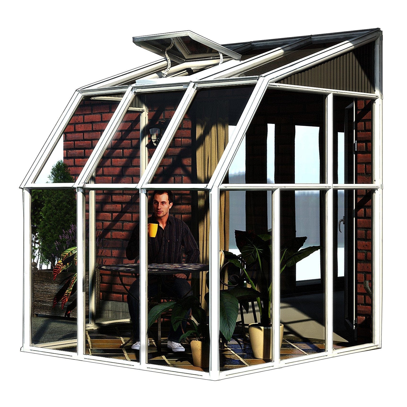 Canopia By Palram Sun Room Lean-To Greenhouse