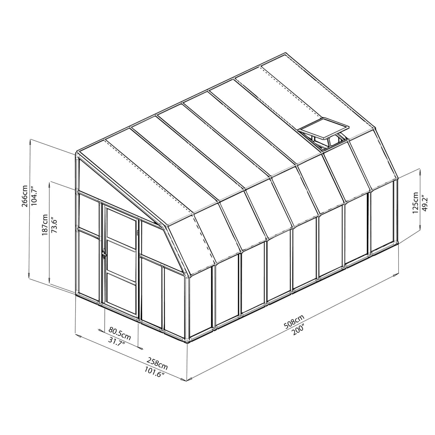 Palram - Canopia Sun Room Eight - mygreenhousestore.com