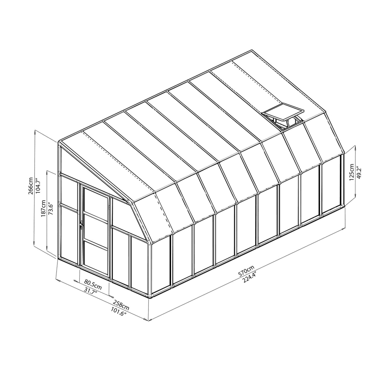 Palram - Canopia Sun Room Eight - mygreenhousestore.com