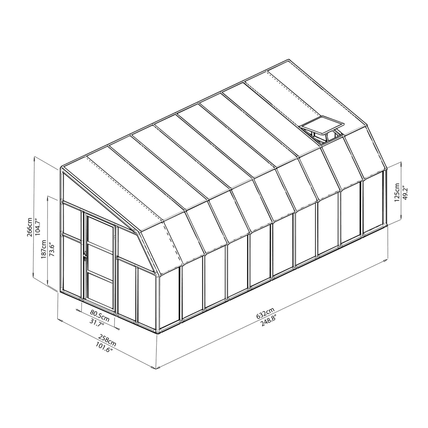 Palram - Canopia Sun Room Eight - mygreenhousestore.com