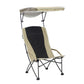 Quik Chair Portable Chairs Quik Chair | Pro Comfort High Back Shade Folding Chair - Tan/Black 160087DS