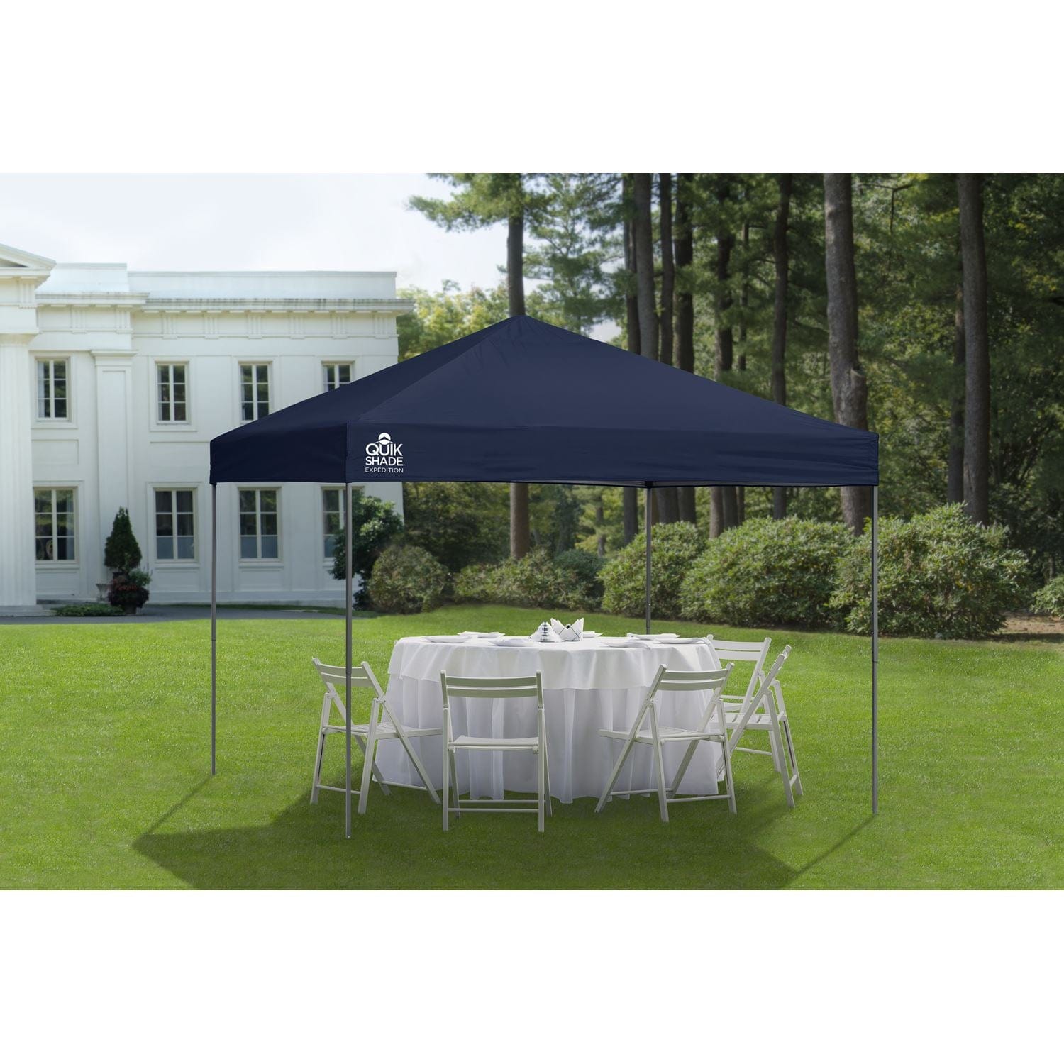 Quik Shade Expedition EX100 10' x 10' Straight Leg Canopy - Midnight Blue - mygreenhousestore.com