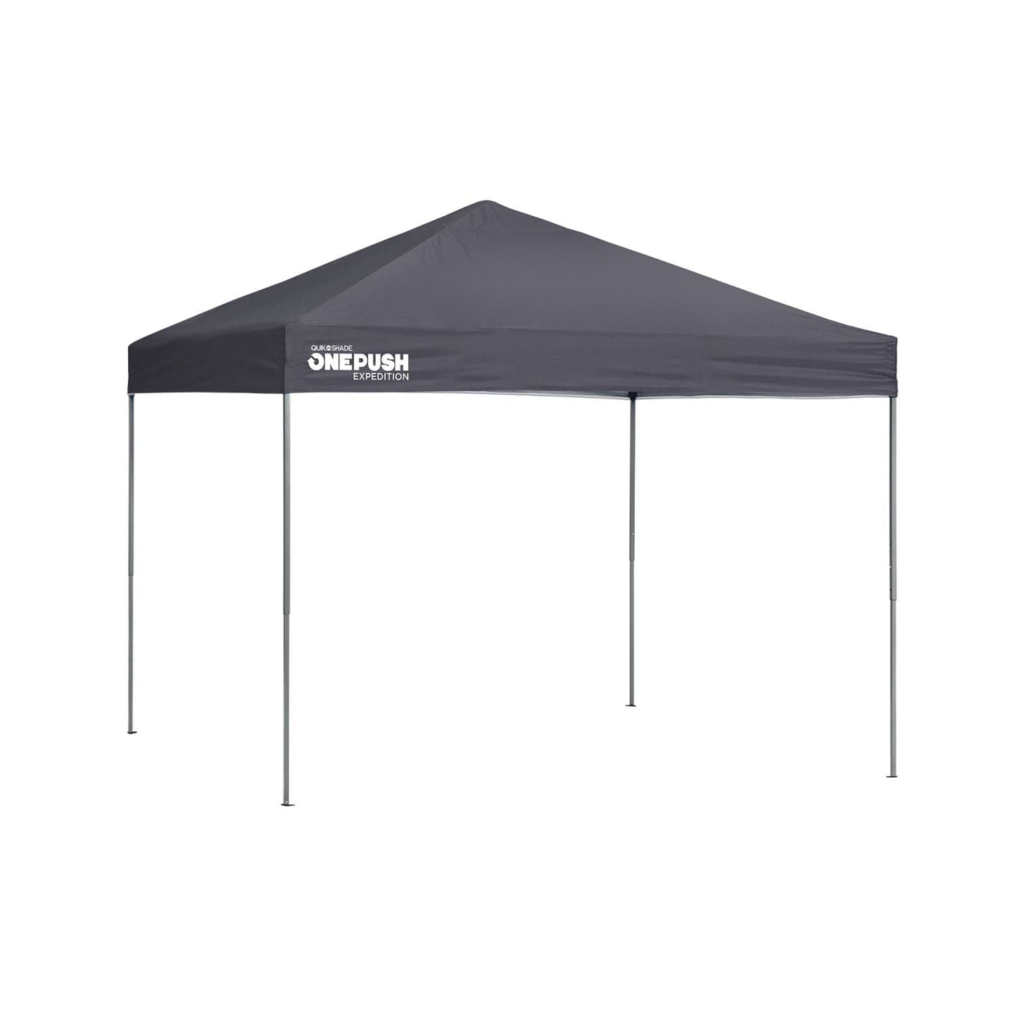 Quik Shade Expedition EX100 One Push 10' x 10' Straight Leg Canopy - Charcoal - mygreenhousestore.com