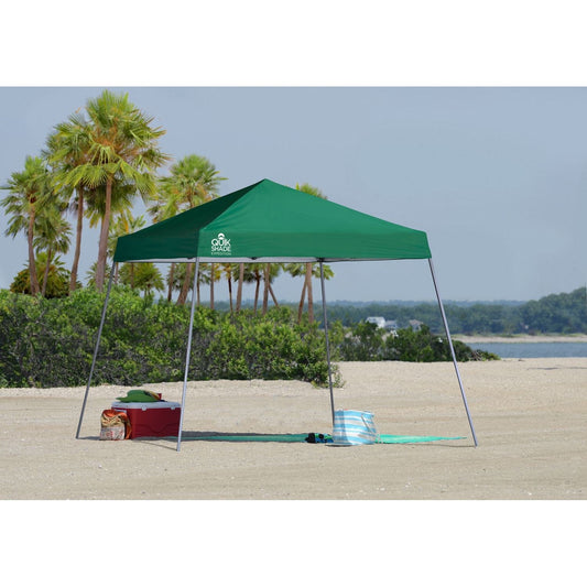 Quik Shade Expedition EX64 10' x 10' Slant Leg Canopy - Green - mygreenhousestore.com