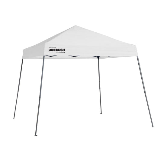 Quik Shade Expedition EX64 One Push 10' x 10' Slant Leg Canopy - White - mygreenhousestore.com