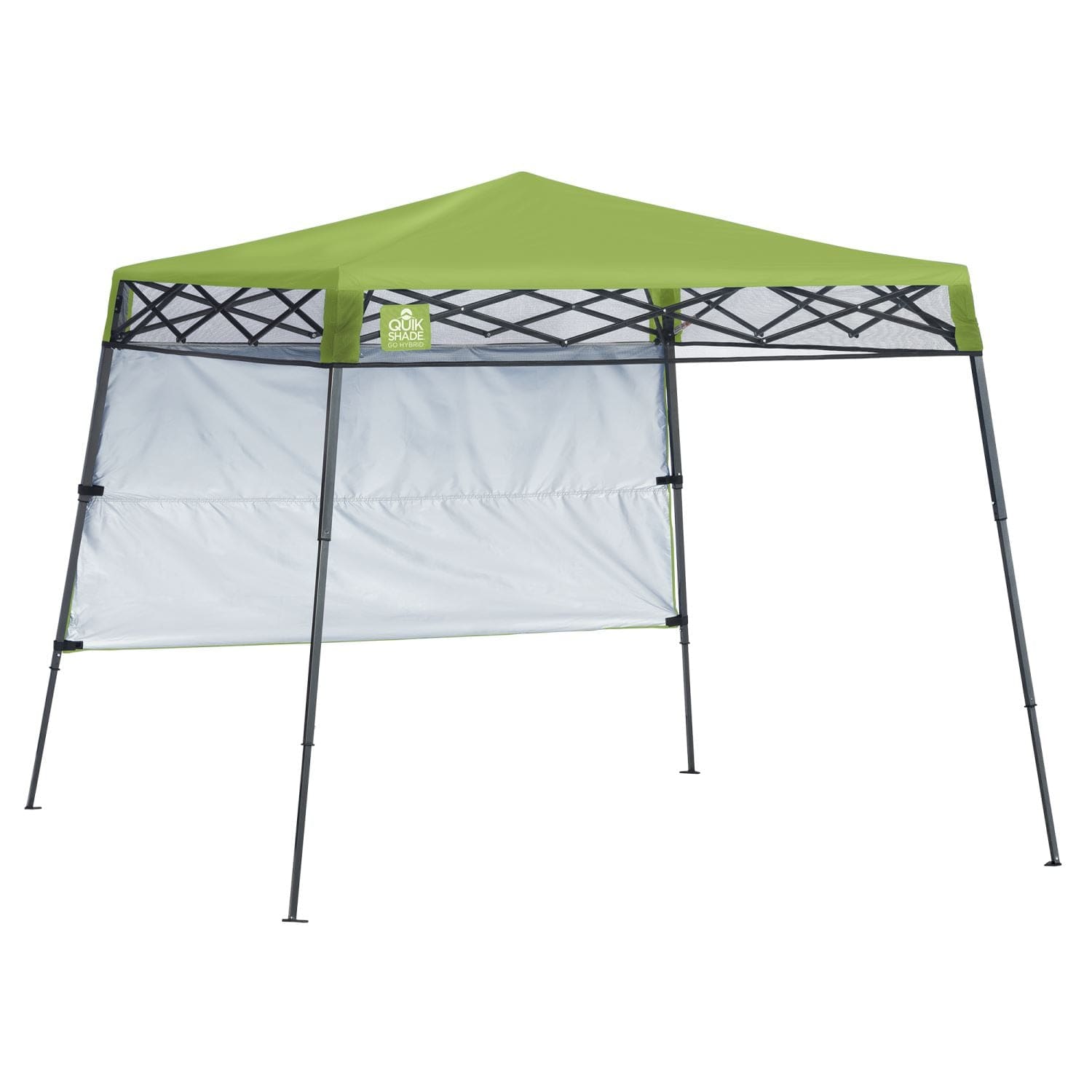 Quik Shade Pop Up Canopies Quik Shade | Go Hybrid 6' x 6' Slant Leg Canopy - Bright Green 157434DS