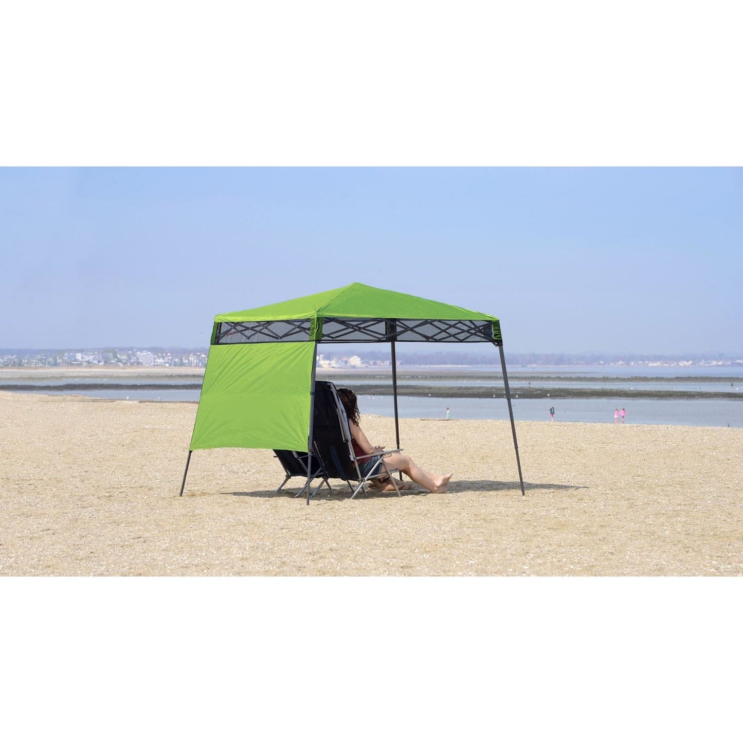 Quik Shade Pop Up Canopies Quik Shade | Go Hybrid 6' x 6' Slant Leg Canopy - Bright Green 157434DS