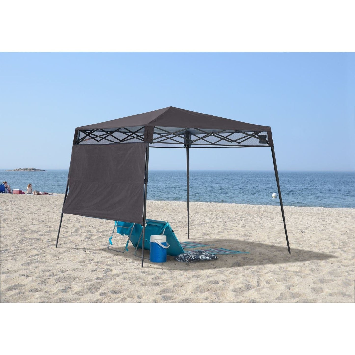 Quik Shade Pop Up Canopies Quik Shade | Go Hybrid 6' x 6' Slant Leg Canopy - Charcoal 167520DS