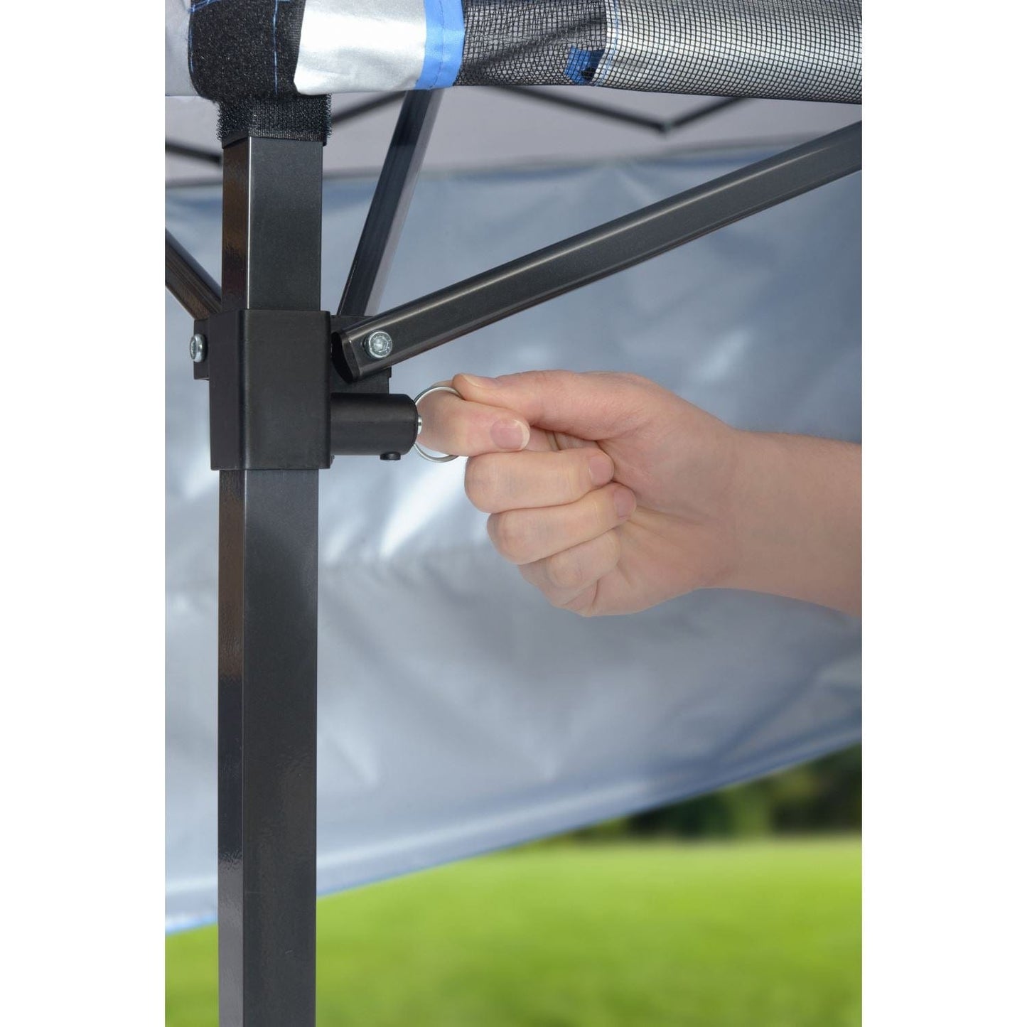 Quik Shade Pop Up Canopies Quik Shade | Go Hybrid 6' x 6' Slant Leg Canopy - Regatta Blue 157433DS