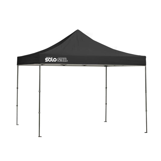 Quik Shade Pop Up Canopies Quik Shade | Solo Steel 100 10 x 10 ft. Straight Leg Canopy - Black 167555DS