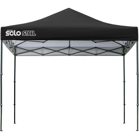 Quik Shade Pop Up Canopies Quik Shade | Solo Steel 100 10 x 10 ft. Straight Leg Canopy - Black 167555DS