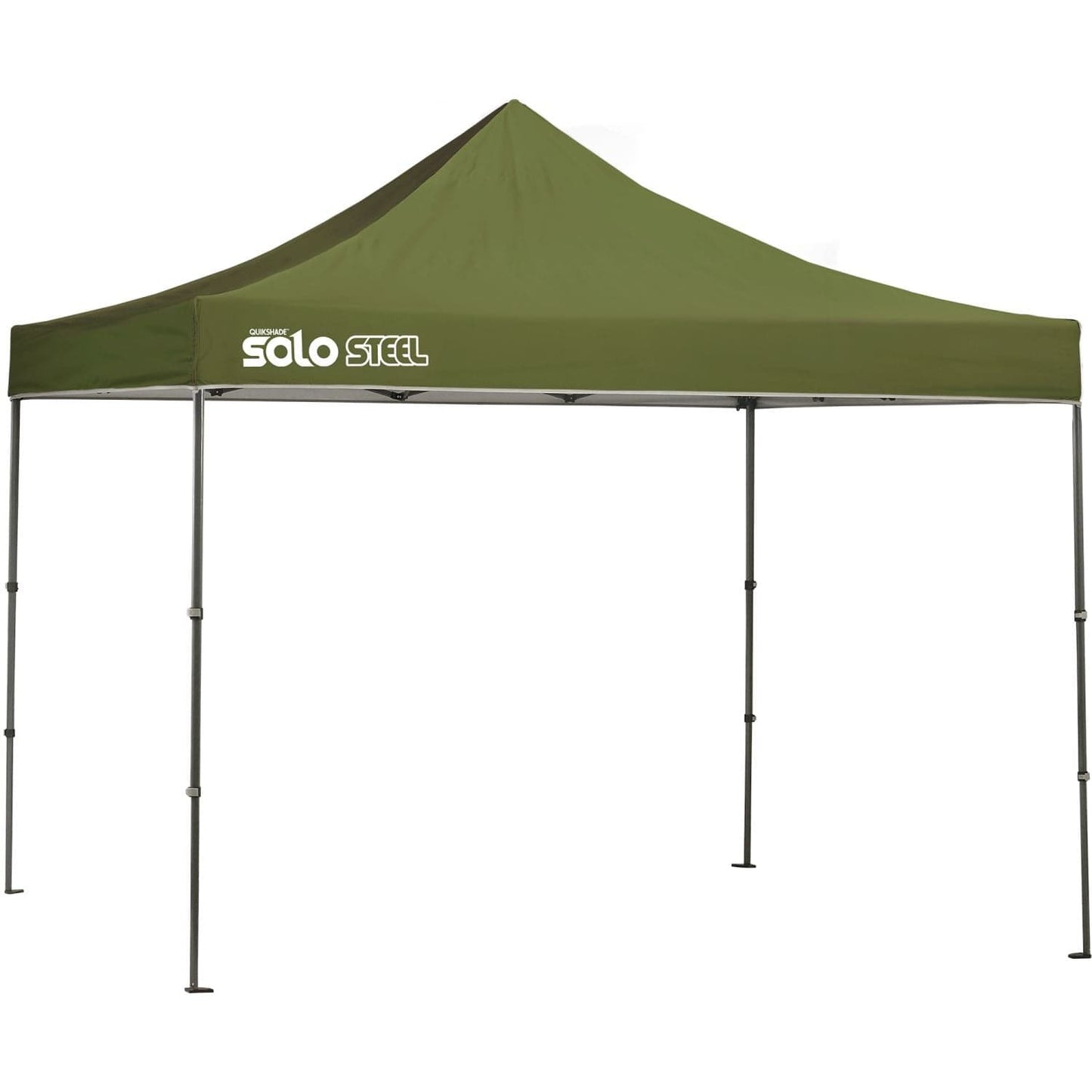 Quik Shade Pop Up Canopies Quik Shade | Solo Steel 100 10' x 10' Straight Leg Canopy - Olive 167549DS