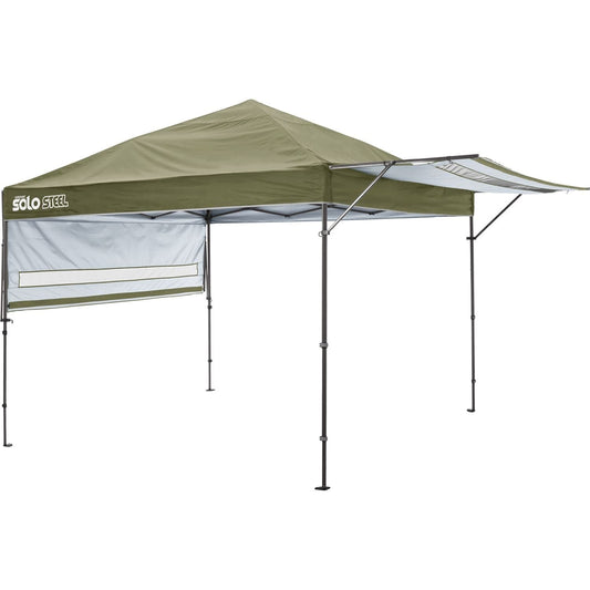 Quik Shade Pop Up Canopies Quik Shade | Solo Steel 170 10' x 17' Straight Leg Canopy - Olive 167550DS