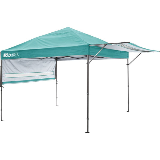 Quik Shade Pop Up Canopies Quik Shade | Solo Steel 170 10' x 17' Straight Leg Canopy - Turquoise 167538DS