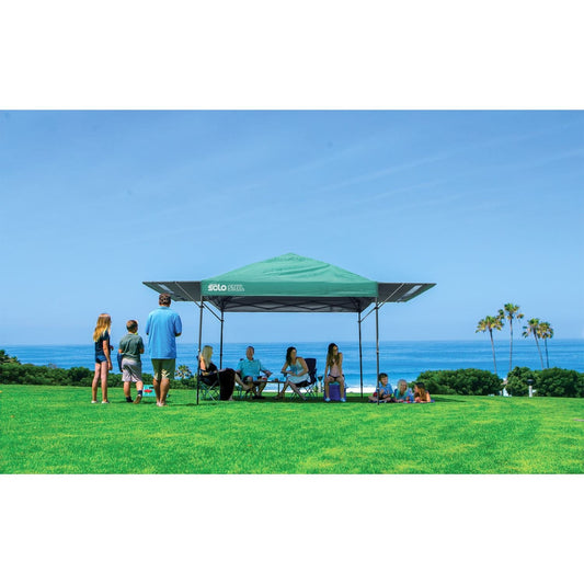 Quik Shade Pop Up Canopies Quik Shade | Solo Steel 170 10' x 17' Straight Leg Canopy - Turquoise 167538DS