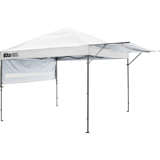 Quik Shade Pop Up Canopies Quik Shade | Solo Steel 170 10' x 17' Straight Leg Canopy - White 167523DS