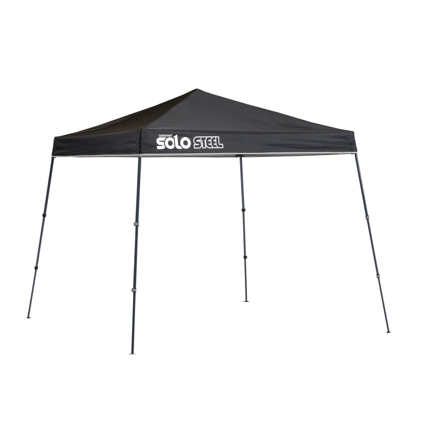 Quik Shade Pop Up Canopies Quik Shade | Solo Steel 50 9' x 9' Slant Leg Canopy - Black 167558DS