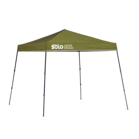 Quik Shade Pop Up Canopies Quik Shade | Solo Steel 50 9' x 9' Slant Leg Canopy - Olive 167545DS