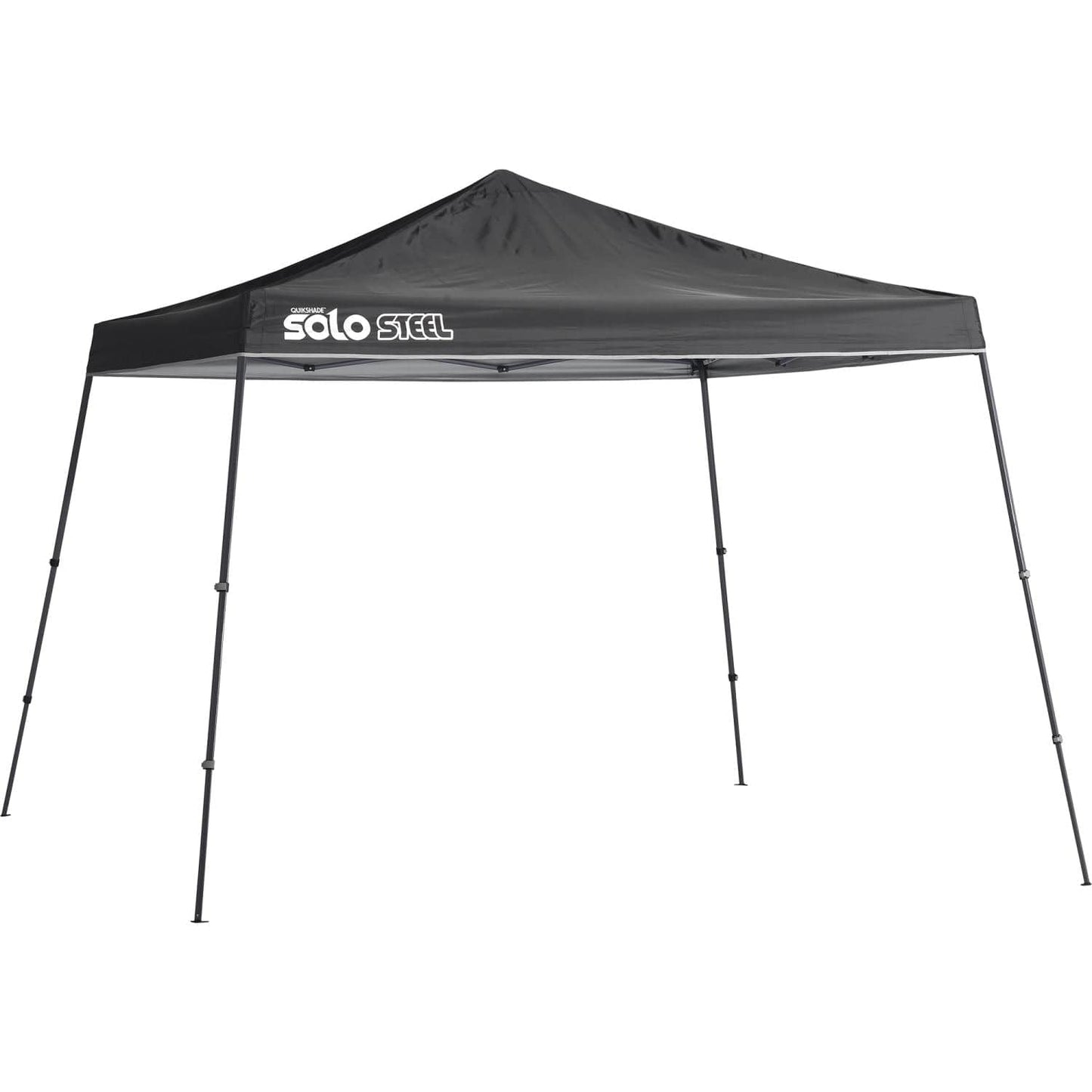 Quik Shade Pop Up Canopies Quik Shade | Solo Steel 90 11' x 11' Slant Leg Canopy - Black 167559DS