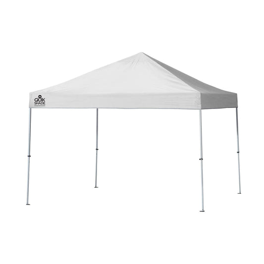 Quik Shade Pop Up Canopies Quik Shade | Weekender Elite WE100 10' x 10' Straight Leg Canopy - White 160096DS